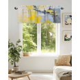 thumbnail image 6 of Curtain Valance for Windows,Abstract Watercolor Color Blocks Kitchen Valances Rod Pocket Short Curtains,Modern Oil Painting Art Window Treatment Panel for Bedroom Bathroom 54x18in, 6 of 9