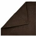 thumbnail image 2 of Better Trends 96" Octagonal Oval Brided Rug 100% Polypropylene Durable & Stain Resistant Reversible Indoor Area Utility Rug (Chocolate Solid) Alpine Solid Collection, 2 of 4