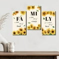 thumbnail image 4 of 3Pcs Sunflower Wall Art Family Wood Wall Decor Set Boho Sign Wooden Prints Rustic Wooden Gallery Hanging Set for Living Room Bathroom Bedroom Home Kitchen 6.7 x 11.8 Inch DIY, 4 of 9