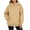Khaki, variant on Hoodie Zaewscy Women's Winter Long-Sleeved Hooded Kangaroo Pocket Drawstring Casual Home Jacket Top