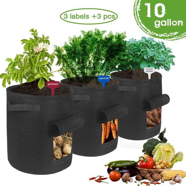 Potato Planter Bags Garden Tub for Vegetable Growing with Flap Access ...