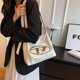 thumbnail image 1 of Bolso cruzado de PU para mujer, Bolso de hombro informales, Bolso de mano de gran capacidad (blanco), 1 of 7