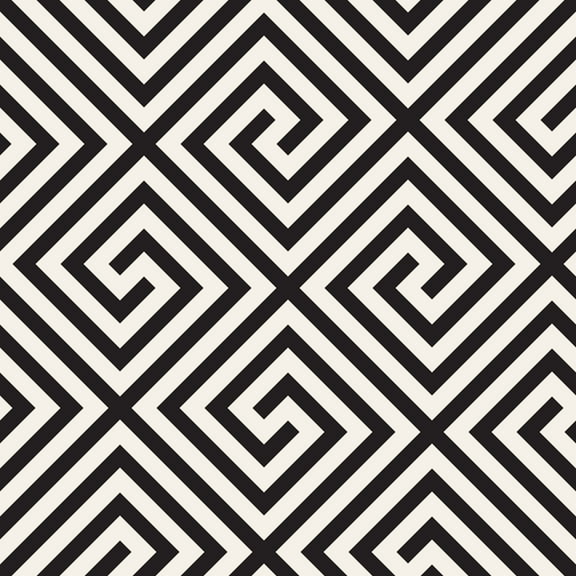 MuralsPrint Modern geometrical shape Peel and Stick wallpaper - 10'ft H x 24''inch W