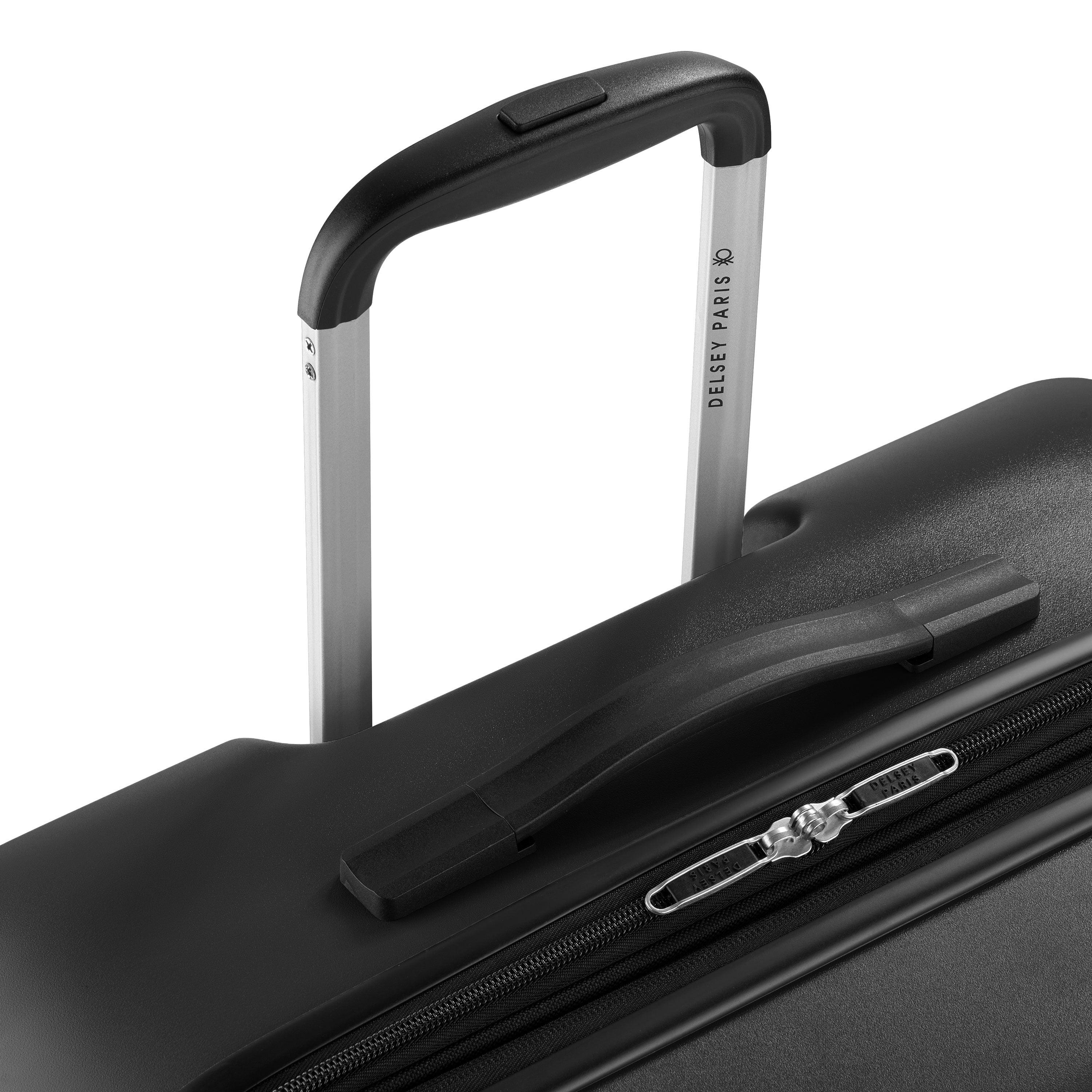 United Colors of Benetton x Delsey Paris, Ribbed Hardside 29" Expandable Checked Spinner Luggage, Black