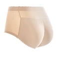 thumbnail image 4 of Calzoncillos con almohadilla de malla de culo falso realzador de levantador de cadera de mujer ropa interior sexy, beige, S Yuarrent AP001093-01, 4 of 7