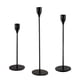 thumbnail image 4 of JUEGO DE CALAS DE VELAS, Black 3pcs Matte Romantic Matte Modern Design Metal Candlestick Suptor de Óxido Para Comedor, 4 of 8