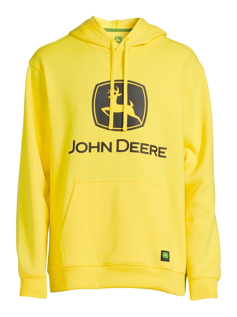 John Deere Men's and Big Men's Graphic Logo Fleece Pullover Fleece