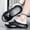 Black and gray, variant on Summer Fashion Men’s Cloud Slippers, Thickened Soft Pillow Sole, Skin-Friendly & Breathable, Non-Slip Shower Sandals, Quick Dry Design for Bedroom, Pool, Gym and Daily Casual Outings