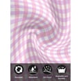 thumbnail image 7 of Pink Grid Cloth Napkins Set of 8 Reusable Dinner Napkins, Checkered Plaid Gingham Lattice Trellis Print Cocktail Napkin Washable Table Napkins for Wedding/Holiday Party/Baby Shower 20"x20", 7 of 7