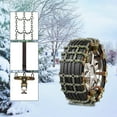 thumbnail image 6 of Bdday 1pc Snow Chains for Car Universal Slip Snow Chains for Pickup Trucks Suvs Cars Sedan Family Automobiles Applicable Tire Width 165-265mm /6.5-10.43in, 6 of 7