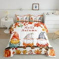 thumbnail image 2 of Manfei Kawaii Gnome Full Size Comforter Sets,Halloween Pumpkin Bedding Comforter Set,Sutumn Fall Leaves Bedding Sets For Girls Boys,Ultra Soft Bedroom Decorative Reversible,3-Piece, 2 of 8