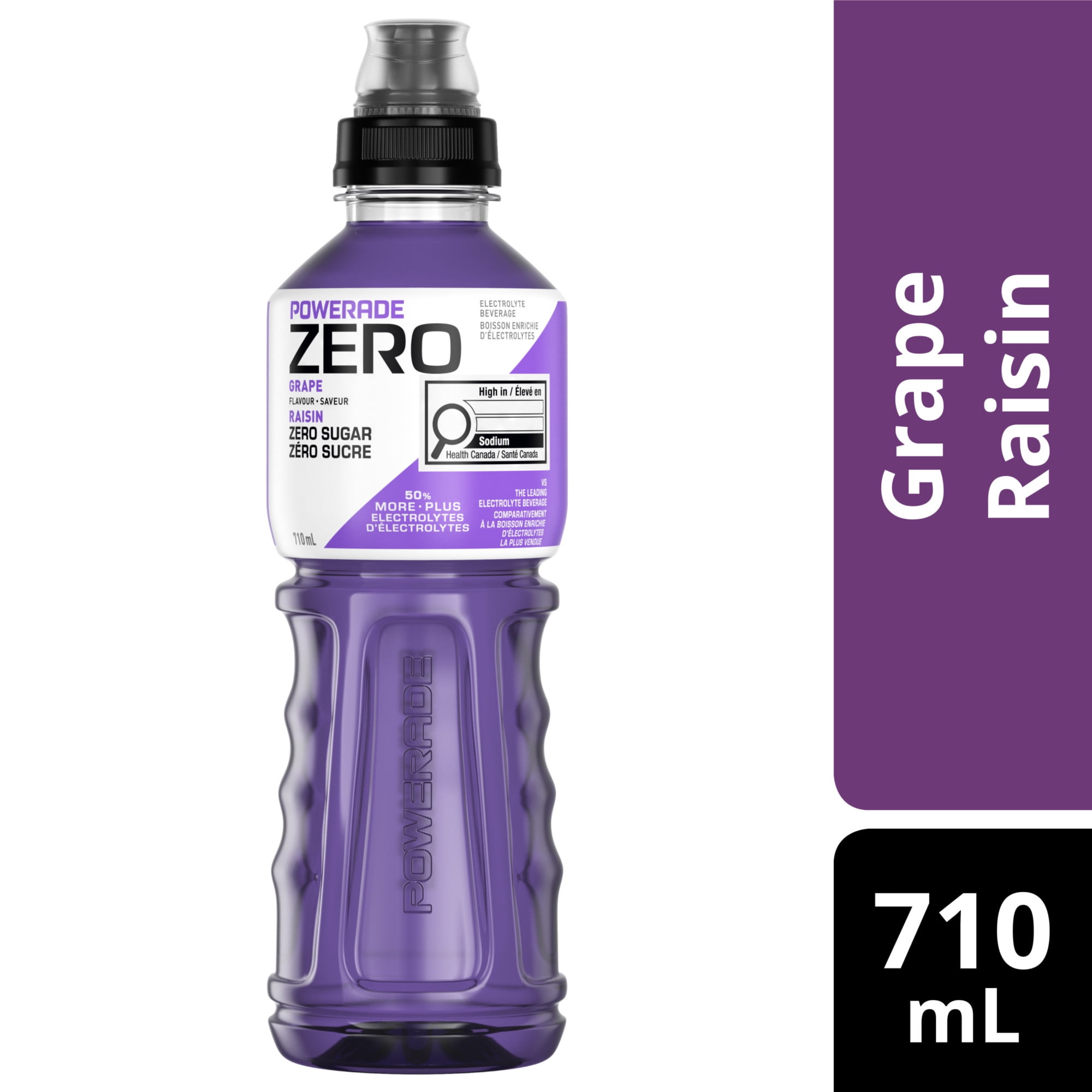 Powerade Zero Grape Bottle, 710 mL