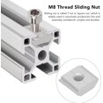 thumbnail image 5 of Tundralight 100Pcs T Slot Sliding Nuts, M8 Thread T Track Bolts T-Slot Track T Slot Nuts Sliding Nut T Track Screw for T-Slot Aluminum Extrusion, 5 of 5