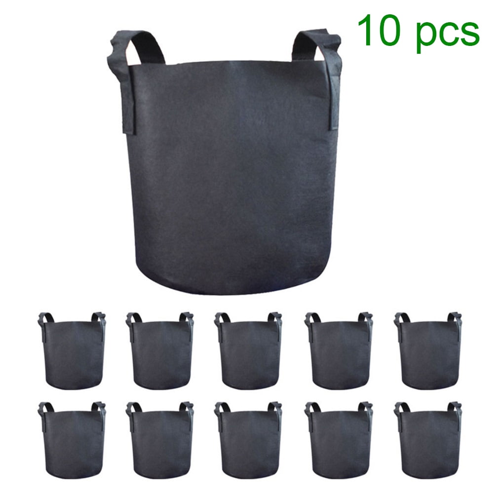 10 Pack Grow Bags 1 Gallon NonWoven Fabric Plant Grow Bag with Handles