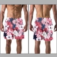 thumbnail image 3 of luoweisi Men's Beach Shorts Quick Dry Swim Trunks with Mesh Lining Flower M, 3 of 5