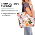thumbnail image 2 of Balery Cartoon Halloween Bolsa Tote Estilo Estético con Cremalleras, Bolsa de Hombro, Bolsa de Compras Grande y Plegable, 2 of 8