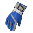thumbnail image 2 of Bmisegm Kids Ski Mittens for Boys and Girls Windproof Outdoor Skating Snowboarding Kids Warm Gloves Insulated Cold Weather Mittens Blue L, 2 of 7