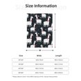 thumbnail image 4 of Throw Blanket for Couch Sofa and Bed, cute alpacas Lamas snowflakes black Super Soft Plush Throw Blanket, Fuzzy Cuteness Comfy Warm Washable Flannel Blanket & Throws for All Season 50"x40", 4 of 5