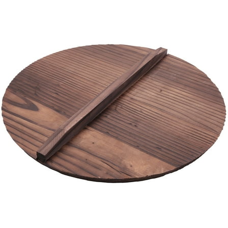 Kitchen Multi-Functional Wooden Pot Cover Handle Pan Lid Eco-Friendly Anti-Scalding Wood Baking Lids 36cm