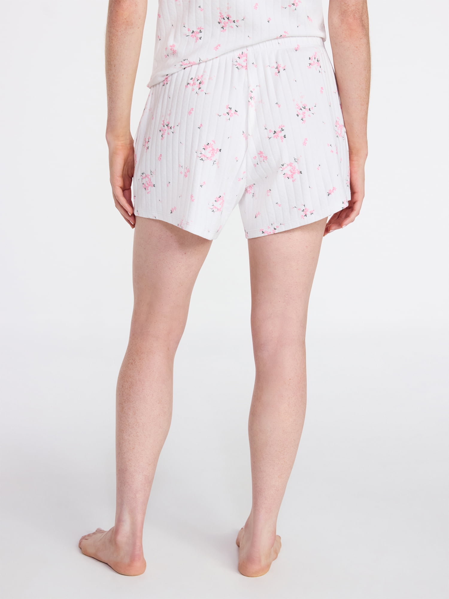Joyspun Women’s Pointelle Knit Sleepwear Short, Sizes XS-3X