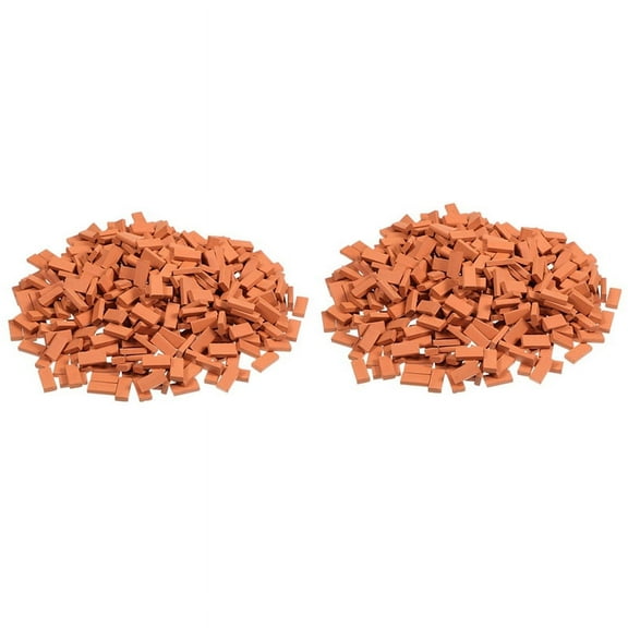 400 Pieces Mini Bricks for Landscaping Miniature Bricks Brick Wall Small Bricks for Garden Parts,1/35 Scale