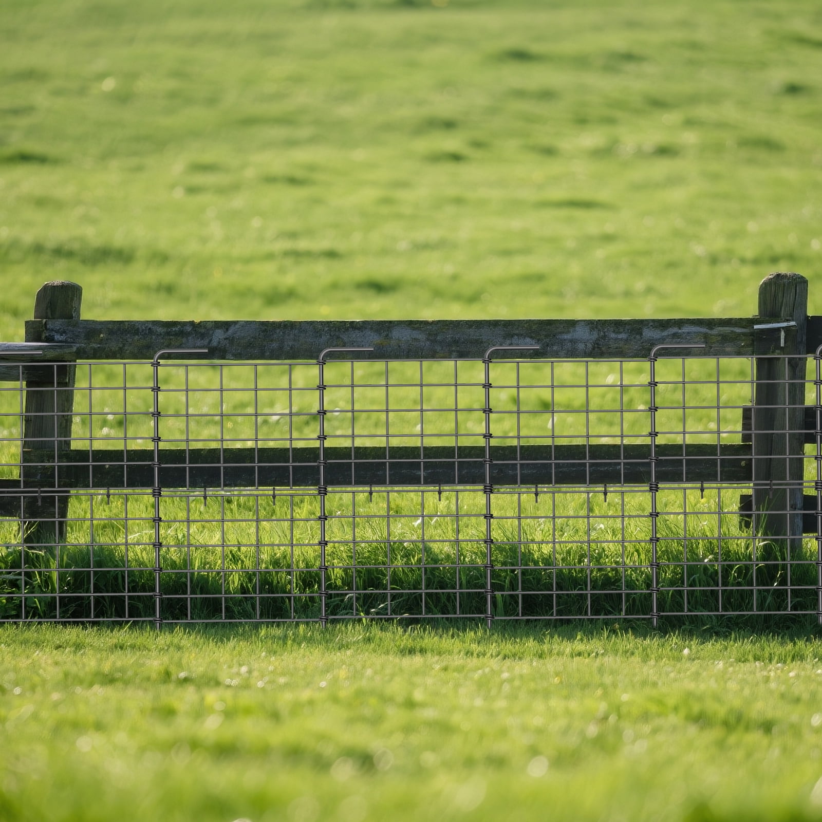 32 Pack Decorative Garden Fence, 24 Inch Tall Metal Picket Fence Panels, Wire Border Folding Fences Flower Bed Fencing Barrier, Decorative Animal Barrier for Dogs, Black