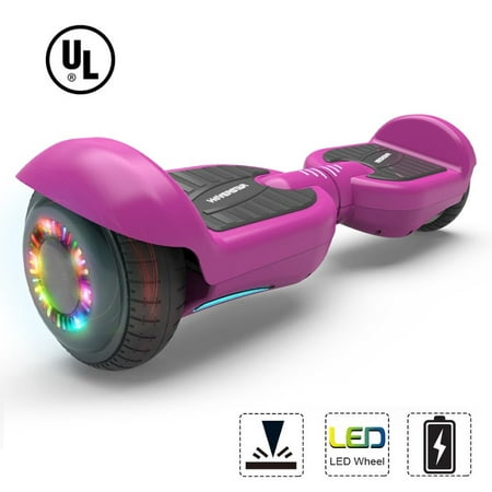 Hoverstar Bluetooth Hoverboard Two-Wheel Self Balancing Electric Scooter 6.5 In., LED Light, Purple
