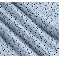 thumbnail image 3 of Soimoi Blue Cotton Cambric Fabric Notes Musical Instrument Print Sewing Fabric Yard 56 Inch Wide, 3 of 7