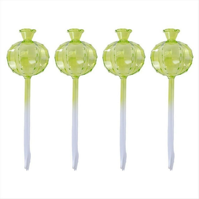Globos de Riego para Plantas Paquete de 4 Insertos para Macetas con Autorriego para Plantas de Interior y Exterior Bombillas de Riego Automático para Plantas