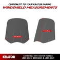 thumbnail image 2 of Krator 15" Smoke Replacement Motorcycle Windshield, Motorcycle Windscreen, Chip-Resistant Fairing Windshield For Krator Windshield Headlight Fairing Kit, 2 of 9