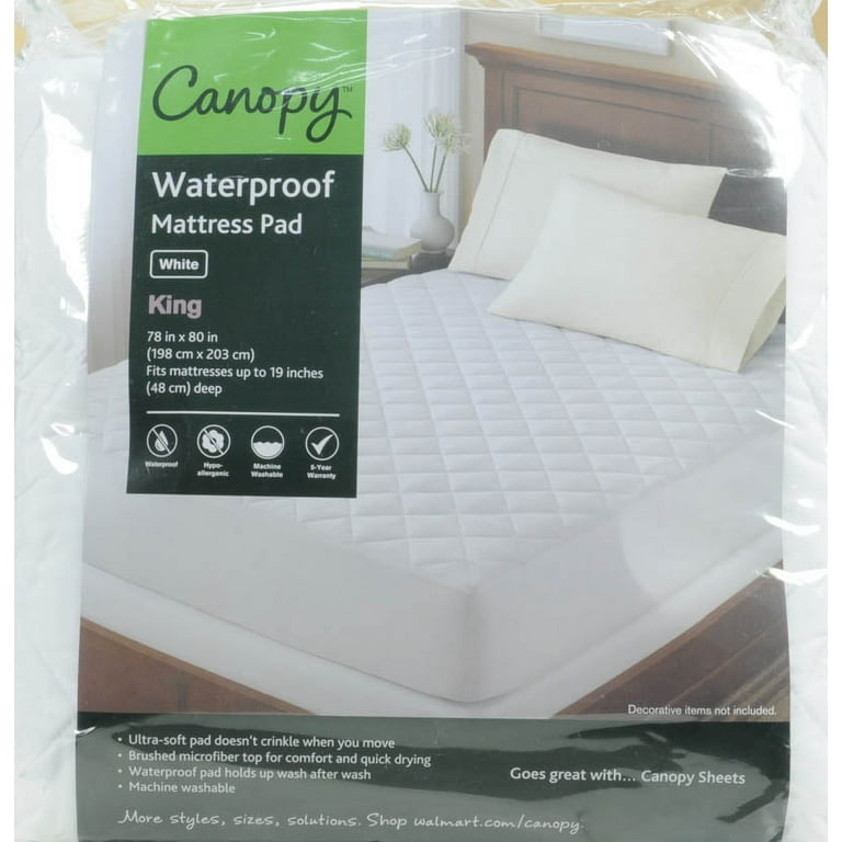 Canopy Waterproof Mattress Pad Walmart