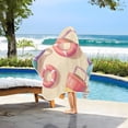thumbnail image 3 of Yayeee Kids Hooded Towels Toddler Soft Absorbent Beach Bathing Wrap 50" x 23.5", Beach Toys Pattern, 3 of 5