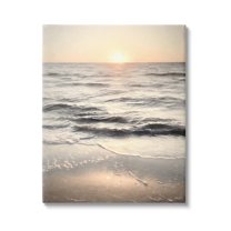 Stupell Industries Sunset on Ocean Ripples Nature Photography Gallery Wrapped Canvas Print Wall Art, 24 x 30
