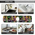 thumbnail image 6 of Coolnut Graffiti Line Sink Splash Guard for Faucet 2 Packs Faucet Absorbent Mats, Mardi Gras Carnival Faucet Handle Drip Catcher Quickly Drying Mat for Kitchen Counter Bathroom RV, 23.6"x5.5", 6 of 7