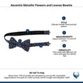 thumbnail image 4 of Ascentix Metallic Flowers and Leaves Bowtie, 4 of 4