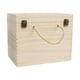 thumbnail image 2 of Caja de botellas de vino de madera, sostener 6 botellas, soporte de botellas de estuche rústica portátil para la fiesta de cumpleaños de la fiesta de, 2 of 8