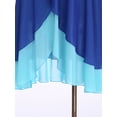 thumbnail image 7 of Lejafay Women's Praise Worship Dance Dress Tunic Asymmetrical Hem Leotard Lyrical Dance Costume Blue XL, 7 of 7