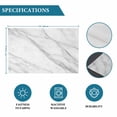 thumbnail image 6 of Marble Placemats Set of 6, Modern Grey White Rock Monochrome Simple Placemats for Dining Table, Place Mats for Kitchen Tabletop, Waterproof Wipeable Dining Table Mats Set, 6 of 9