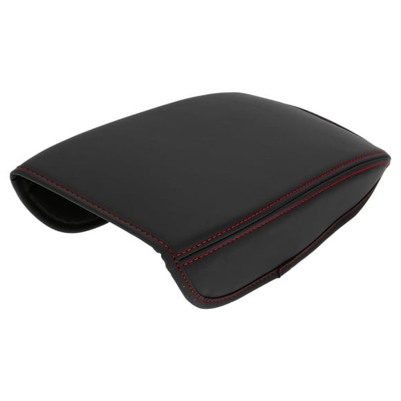 Housse de Protection pour Accoudoir de Voiture VW Passat B8 Valiant 2016-2024 Protection de Couvercle de Console Anti-Rayures en Cuir PU Noir Rouge
