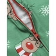 thumbnail image 3 of Babibeauty Christmas Family Matching Hoodie Pajamas Reindeer One Piece Jumpsuit Zipper Pajamas Reindeer Jumpsuit for Dad Womens Kids Baby, 3 of 6