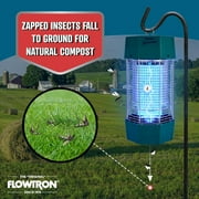Flowtron 2 Acres Outdoor Electric Bug Zapper, 120W Mosquito Killer, Green, 1 Count