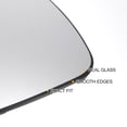 thumbnail image 4 of Reemplazo de vidrio de espejo retrovisor del lado izquierdo del conductor, vidrio calefaccionado blanco con respaldo, adecuado para Citroen C4, 4 of 6