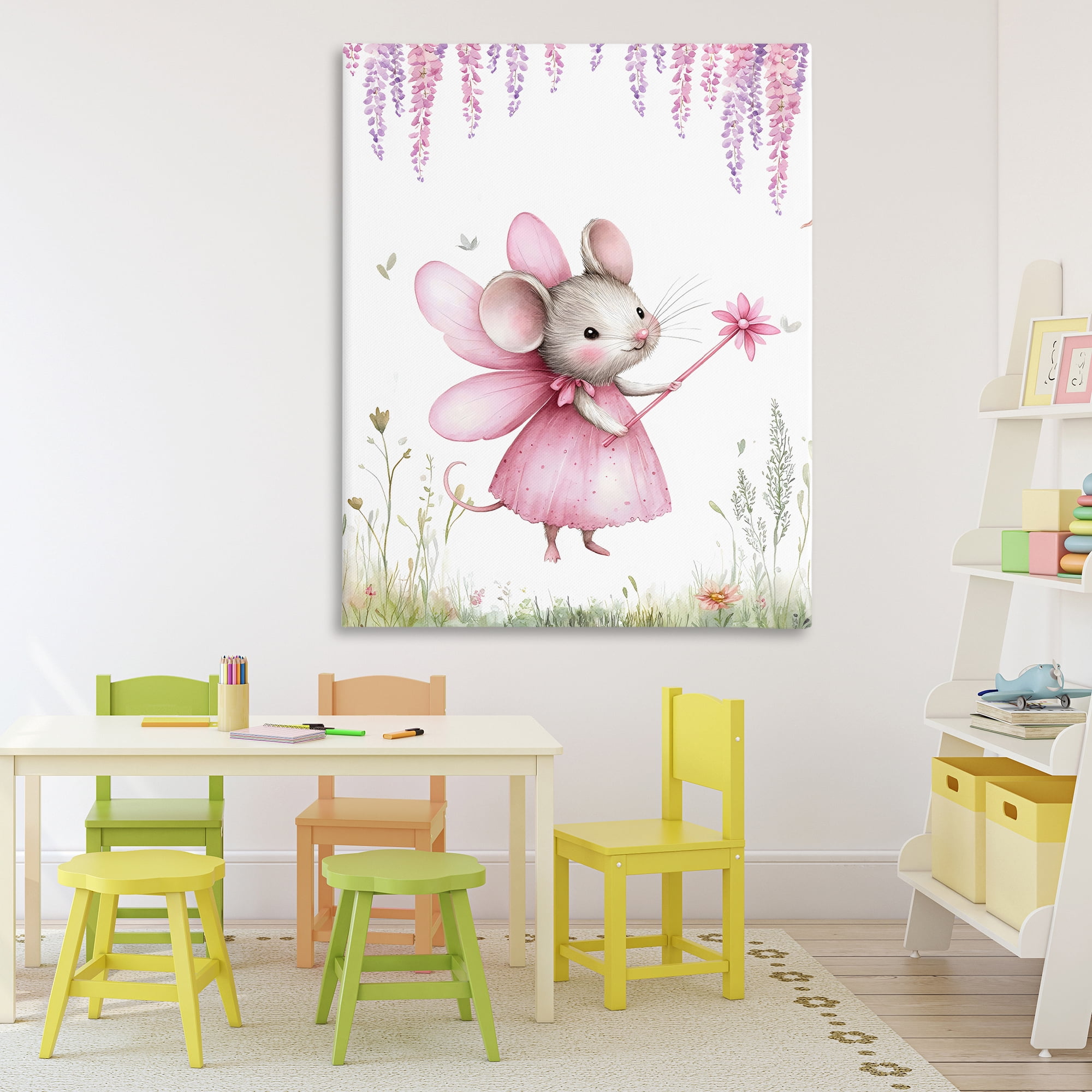 Stupell Industries Woodland Mouse Forest Fairy Canvas Wall Art, design by LSR Design Studio