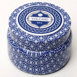 Aspen Bay Capri Blue Volcano Printed Tin Candle - 9 Oz