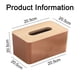 thumbnail image 2 of Caja de pañuelos de madera Laklulu para pañuelos faciales de papel desechables, soporte rectangular de madera para caja de pañuelos, 2 of 5