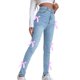 thumbnail image 1 of Pantalones casuales para mujer con detalle de lazo lateral: corte ajustado, versátiles y modernos, poliéster y algodón, lavables a máquina, 1 of 8