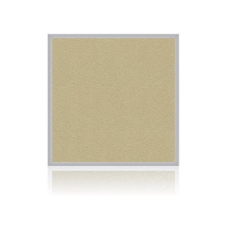 Ghent's Vinyl 4' x 4' Bulletin Board with Aluminum Frame in Caramel