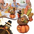 thumbnail image 7 of fenze Thanksgiving Table Decor Fall Figurine Tabletop Resin Pumpkin Decorations Party Autumn Centerpiece For Home Kitchen Office Day Decoration, 7 of 7