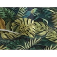 thumbnail image 3 of Ambesonne Tropical Quilted Bedspread Set 3 Pcs, Art Exotic Monstera Leaves, Twin, Dark Teal Olive Green, 3 of 4