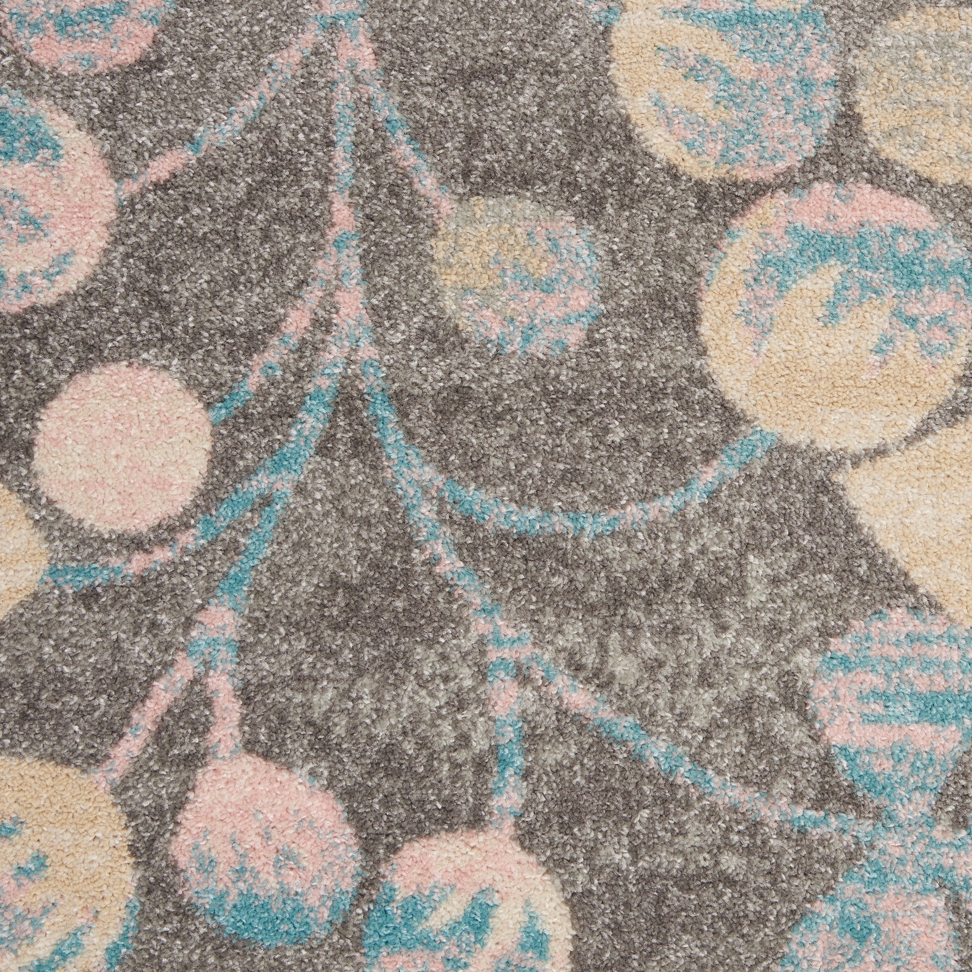 Nourison Tranquil Nature Grey/Beige 4' x 6' Area Rug, (4x6)
